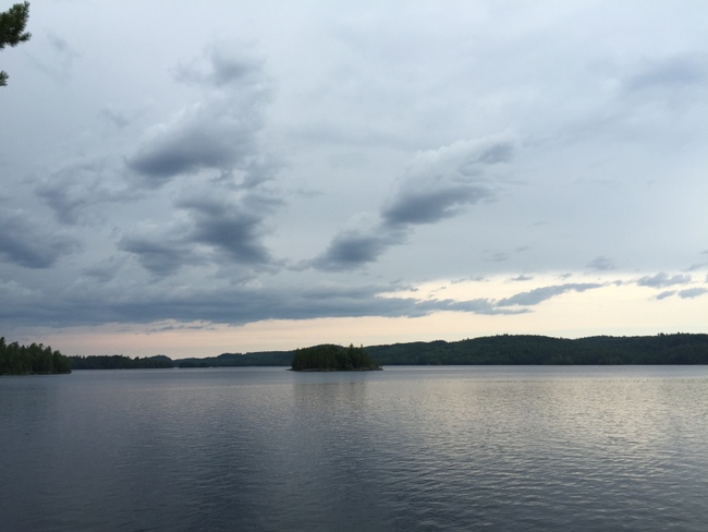 clouds over front view