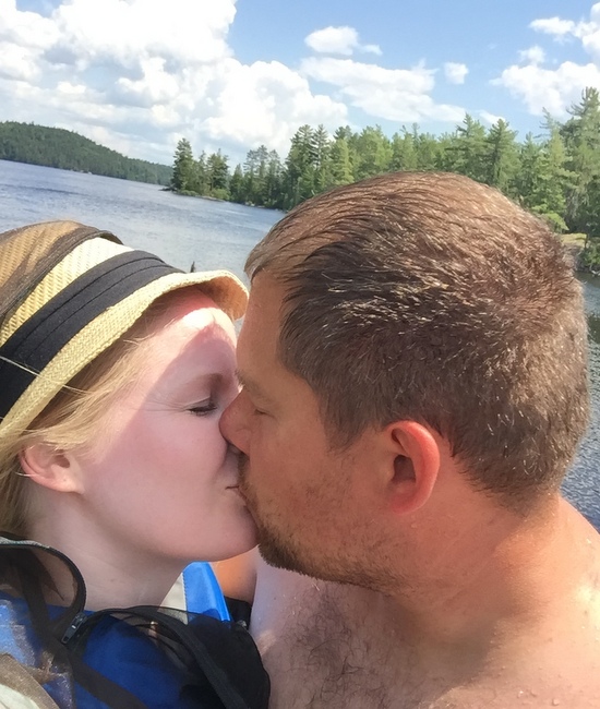 epic kiss on dock