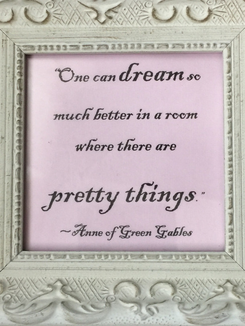 My decorating philosophy, as perfectly described by "Anne with an e".