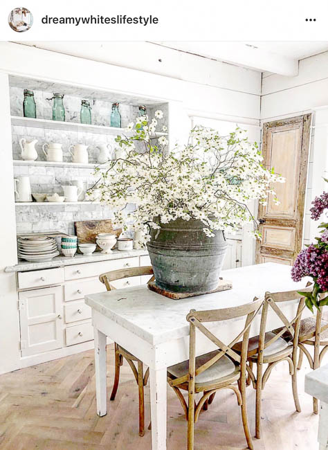 Dreamy Whites Lifestyle has the most beautiful collection of French farmhouse pieces for sale.