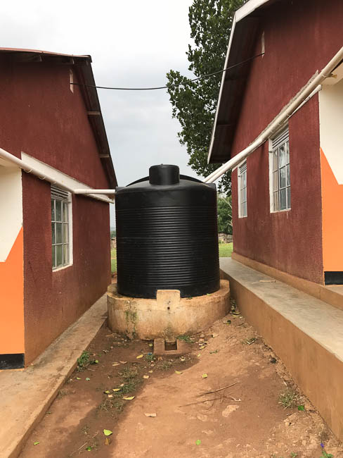 The rain barrels are a new addition to the orphanage, and are a very important resource. 