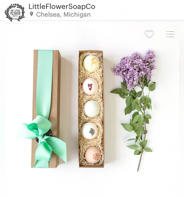 Bath bombs and other soaps by Little Flower Soap Co.