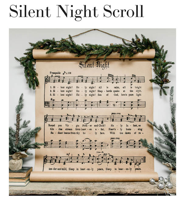 Silent Night Scroll by Cottonwood Shanty