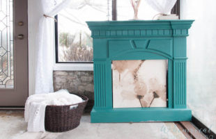 How To Spray Paint a Wooden Mantel